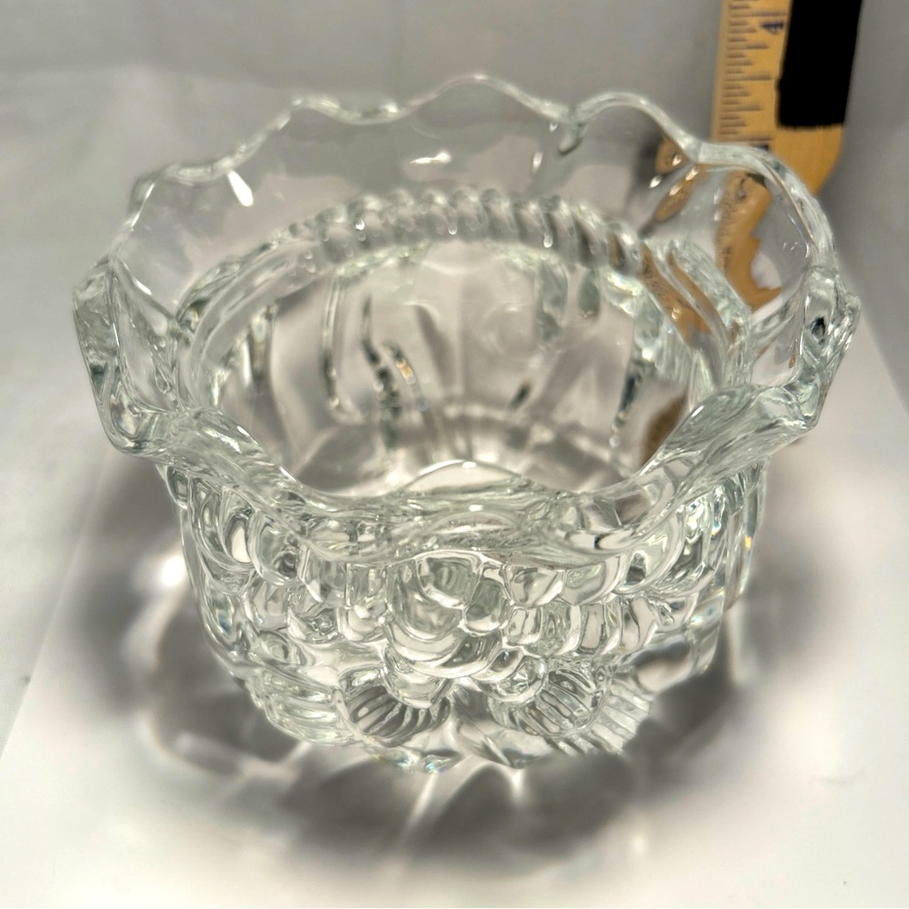 Crystal Wreath Candy Dish - Christmas - Thick/Heavy- 24% Lead  Imperial Crytals